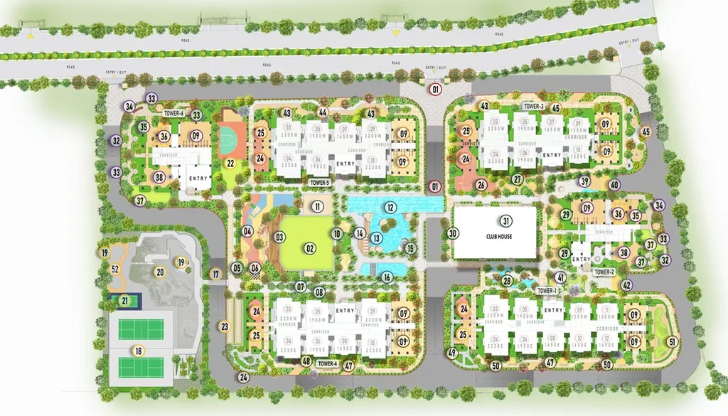 Master Plan of Cybercity Stone Ridge in Hitech City, Hyderabad - Image 305544