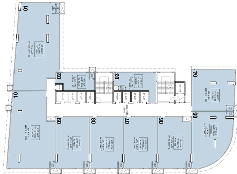 Floor Plan of Labdhi Codename South BKC in Sion East, Mumbai - Image 305589