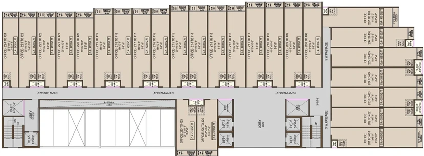 Floor Plan of 24 High Bizbay in Ambernath West, Thane - Image 305653