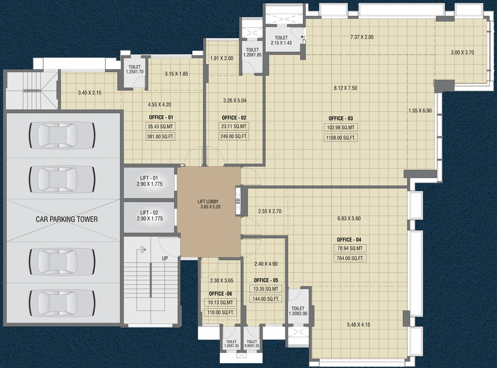 Floor Plan of Maruti 72 West in Ghatkopar West, Mumbai - Image 305787