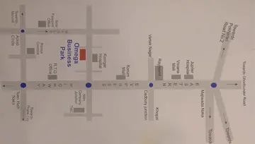 Location of Arha Omega Business Park - Image 305816