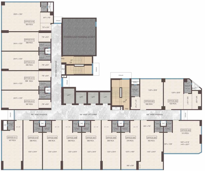 Floor Plan of Avani Signature in Ghatkopar West, Mumbai - Image 305866