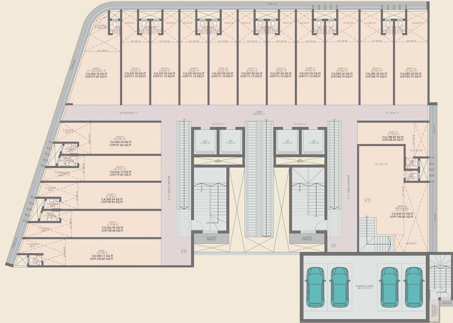 Floor Plan of Avira Jewellery Hub in Malad West, Mumbai - Image 305891