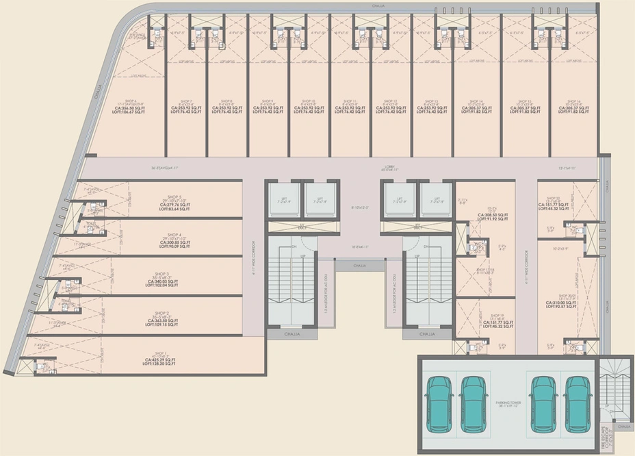 Floor Plan of Avira Jewellery Hub in Malad West, Mumbai - Image 305888