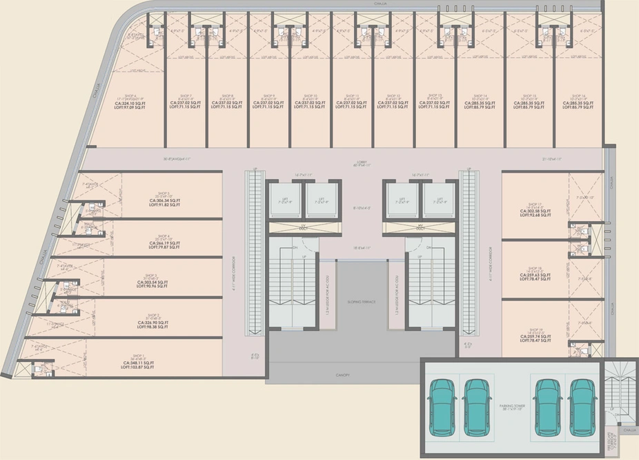 Floor Plan of Avira Jewellery Hub in Malad West, Mumbai - Image 305890