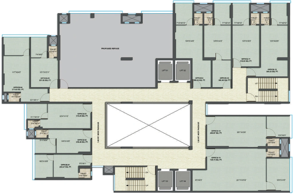 Floor Plan of Crystal Palladian 207 in Ghatkopar West, Mumbai - Image 306039
