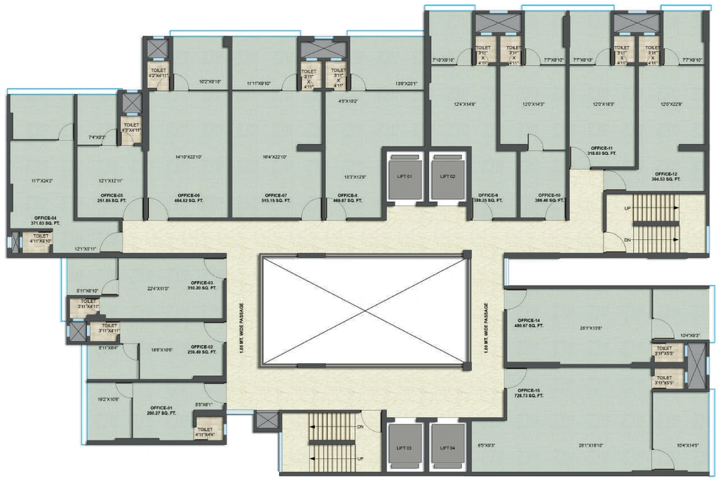Floor Plan of Crystal Palladian 207 in Ghatkopar West, Mumbai - Image 306030