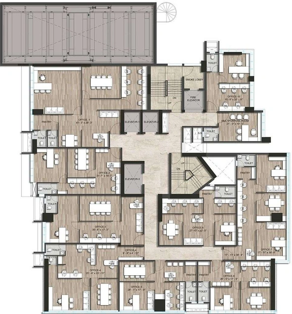 Floor Plan of Jadhwani The Waterfront in Bandra West, Mumbai - Image 306398