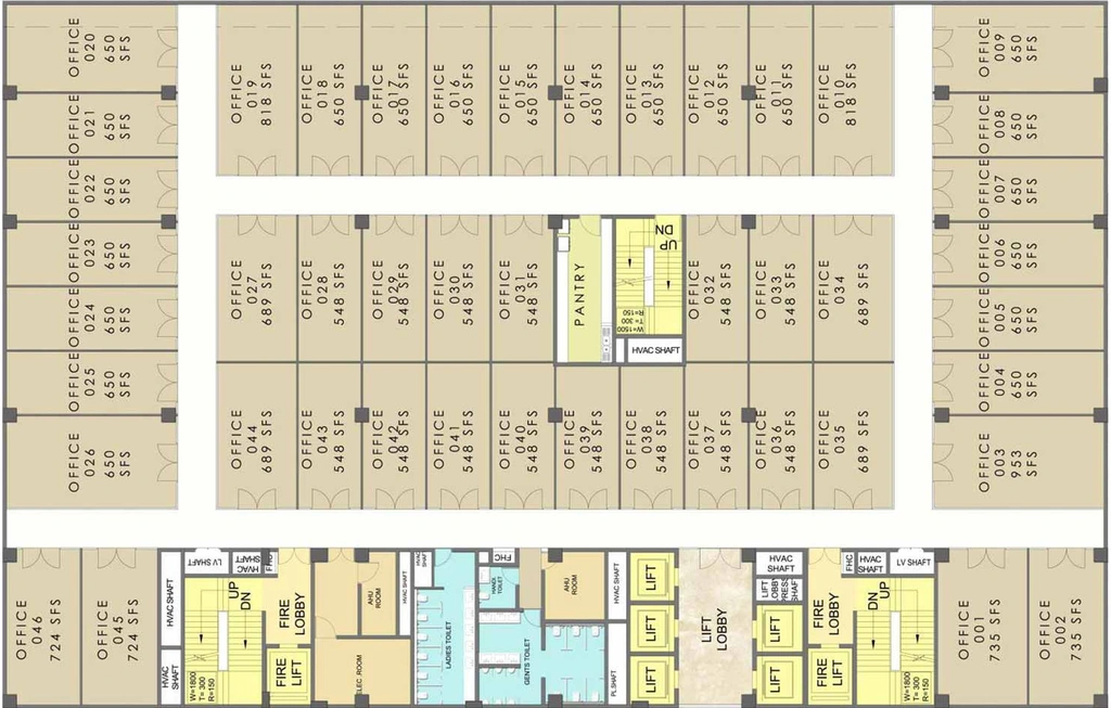 Floor Plan of Advance Golden Grande in Techzone 4, Greater Noida - Image 306868