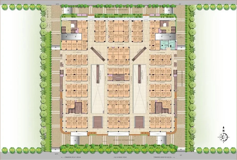Master Plan of Galaxy Diamond Plaza in Sector 4, Greater Noida - Image 306586