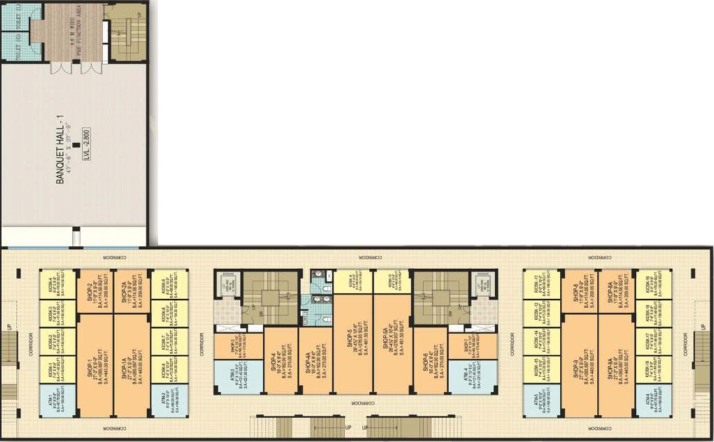 Floor Plan of Galaxy Plaza in Sector 4, Greater Noida - Image 306681