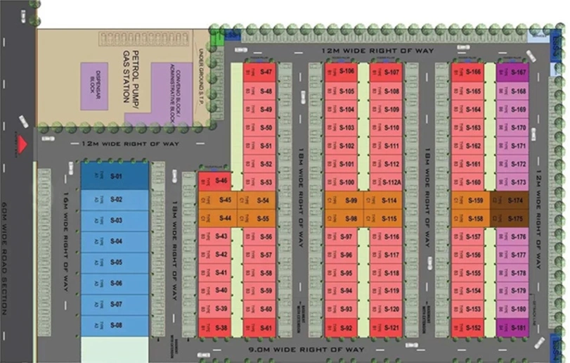 Master Plan of Gaur Aerocity Yamuna Commercial Plots in Yeida, Greater Noida - Image 306696