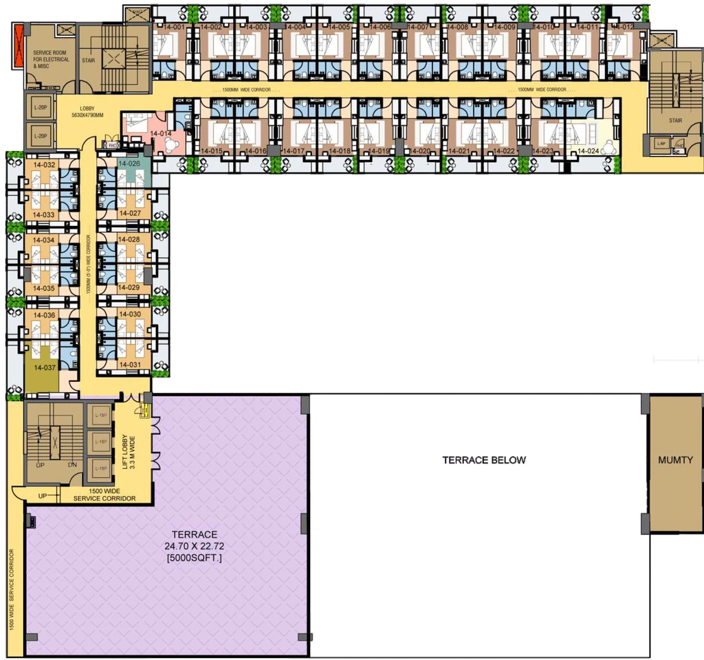 Floor Plan of IThums Galleria in Alpha 2, Greater Noida - Image 306748