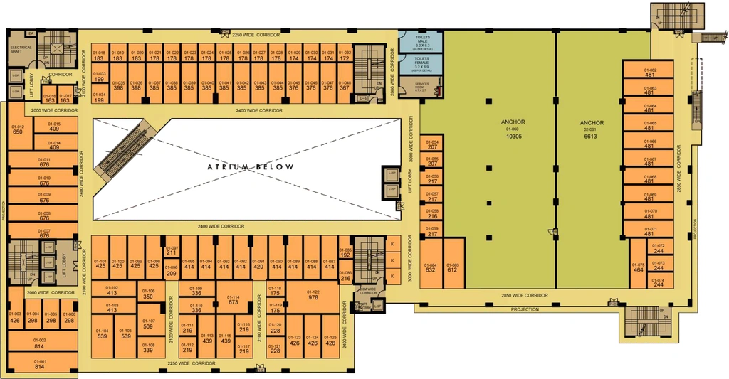 Floor Plan of IThums Galleria in Alpha 2, Greater Noida - Image 306747