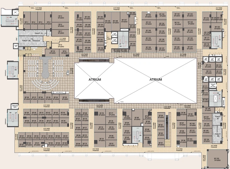 Floor Plan of London Mart in Sector 16, Greater Noida - Image 306812