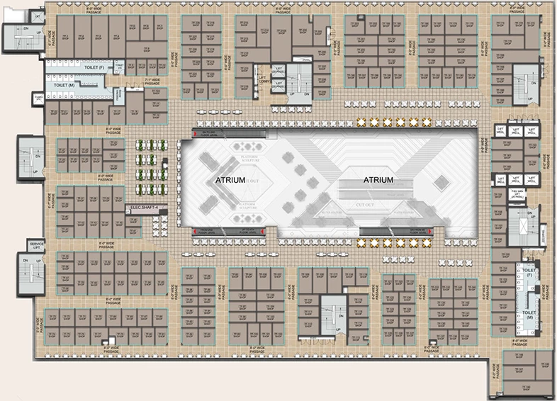 Floor Plan of London Mart in Sector 16, Greater Noida - Image 306810