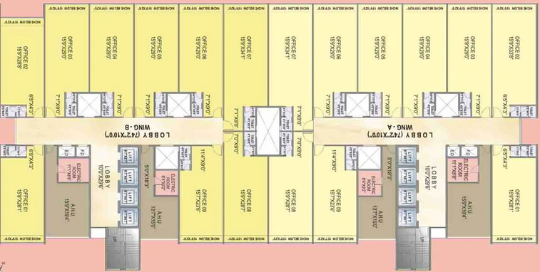 Floor Plan of Mahavir Icon in Belapur, Navi Mumbai - Image 307066