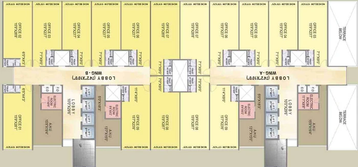 Floor Plan of Mahavir Icon in Belapur, Navi Mumbai - Image 307065