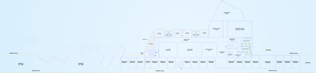 Floor Plan of Fusion Bazaar in Techzone 4, Greater Noida - Image 307305