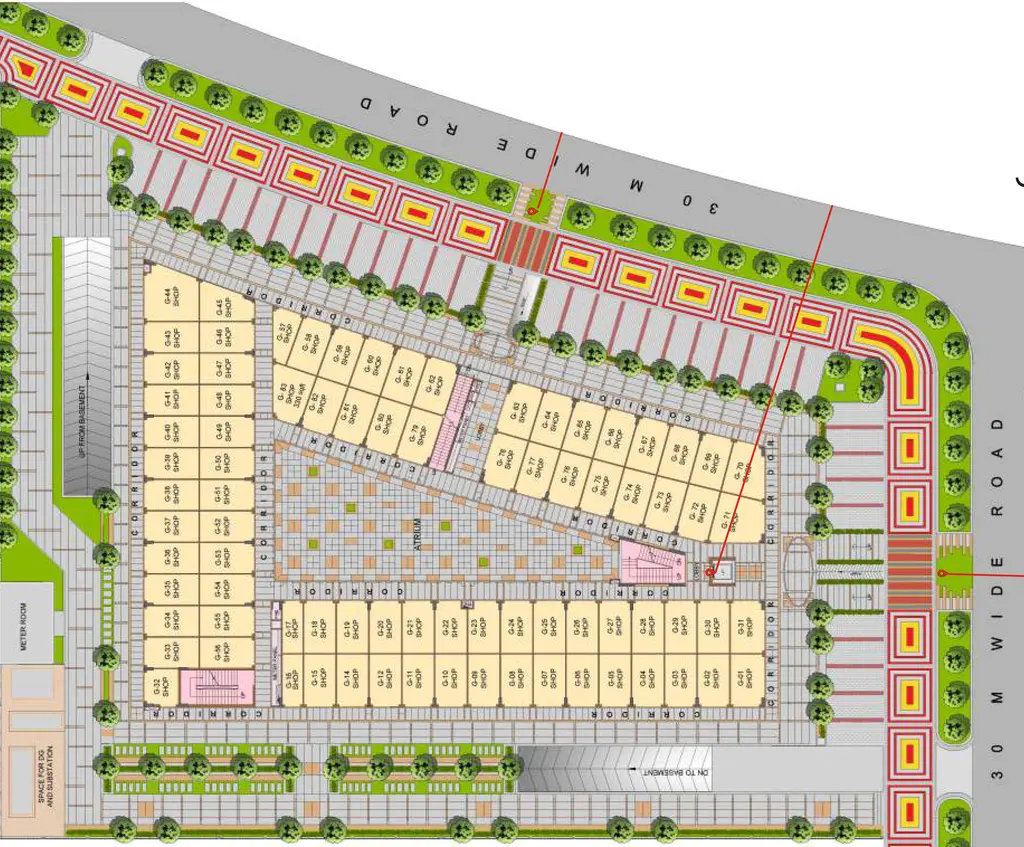 Master Plan of Gaur Yamuna City Galleria in Yamuna Expressway, Greater Noida - Image 307323