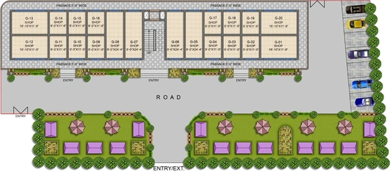 Master Plan of Hawelia Valencia Square in Sector 1, Greater Noida - Image 307347