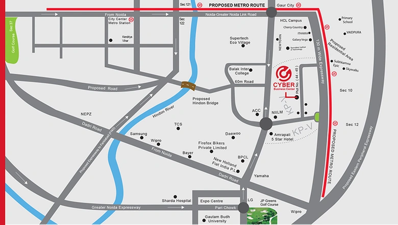 Location of Imperia Cyber Business Center in Knowledge ParK 5, Greater Noida - Image 307369