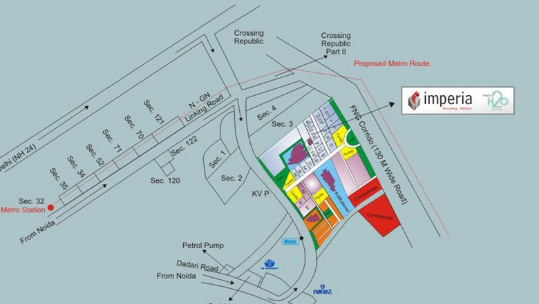 Location of Imperia H2O in Knowledge ParK 5, Greater Noida - Image 307378
