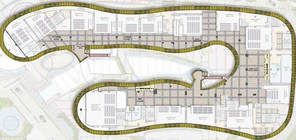 Floor Plan of Mahagun Marina Walk Mall in Sector 16 B, Greater Noida - Image 307399