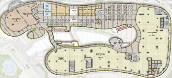 Floor Plan of Mahagun Marina Walk Mall in Sector 16 B, Greater Noida - Image 307398
