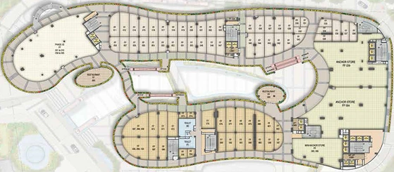 Floor Plan of Mahagun Marina Walk Mall in Sector 16 B, Greater Noida - Image 307397