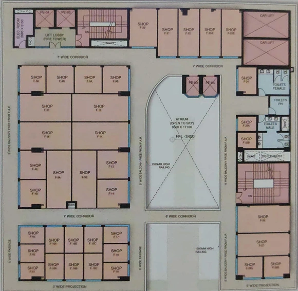 Floor Plan of Nilay Square in Alpha 2, Greater Noida - Image 307469