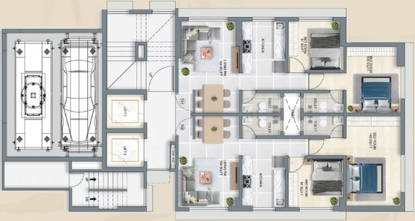 Floor Plan of Urjha Ashwin Heights in Kandivali West, Mumbai - Image 307621