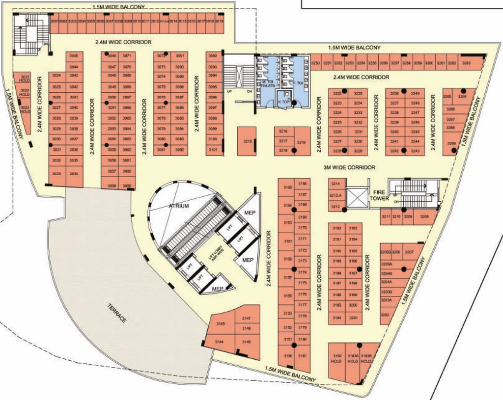 Floor Plan of Sikka Mall Of Expressway in Pari Chowk, Greater Noida - Image 307752