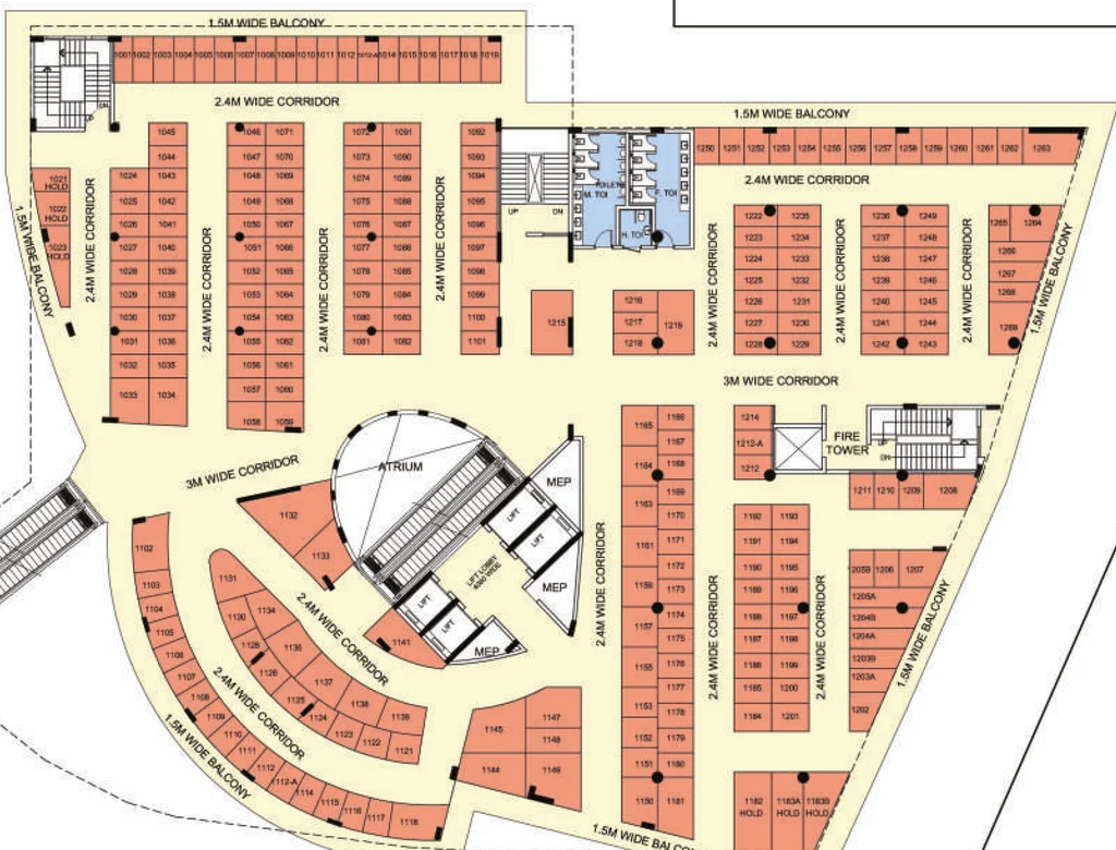 Floor Plan of Sikka Mall Of Expressway in Pari Chowk, Greater Noida - Image 307751