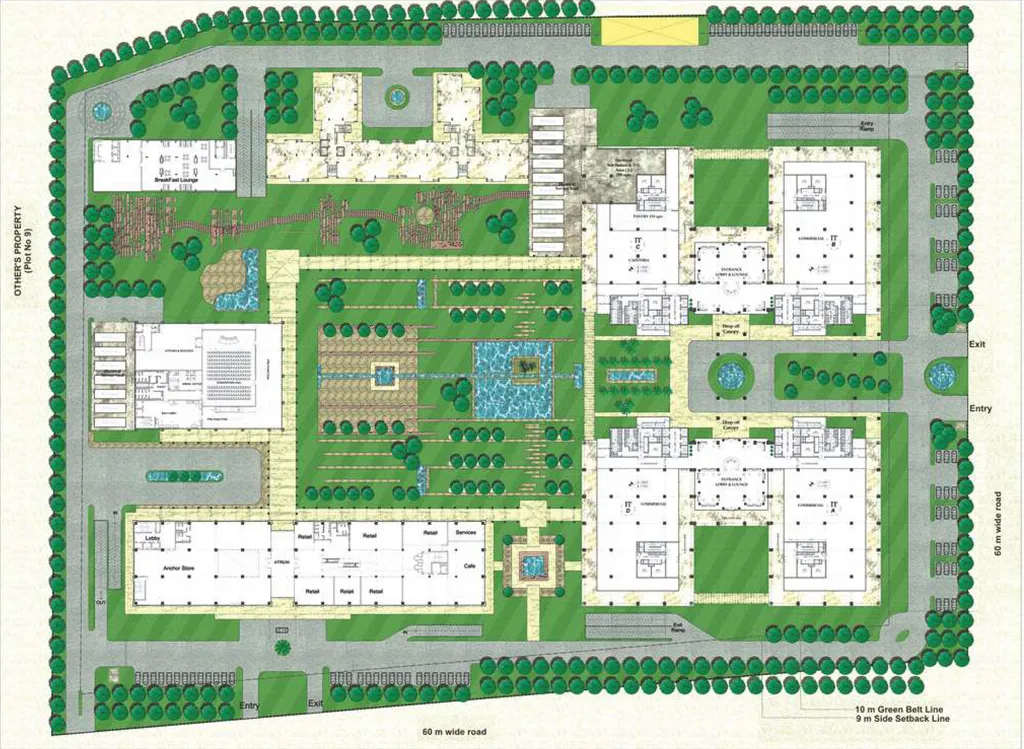 Master Plan of Solitairian City Centre in Knowledge Park 3, Greater Noida - Image 307766