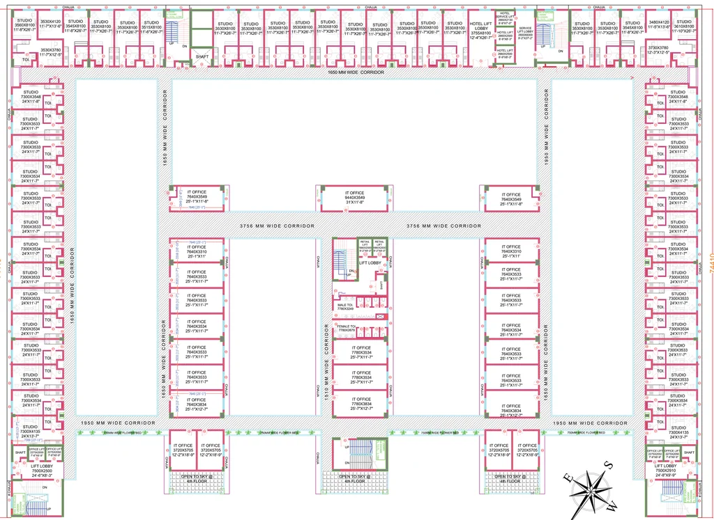 Floor Plan of Sun Twilight Metro Street in Sector 27, Greater Noida - Image 307783