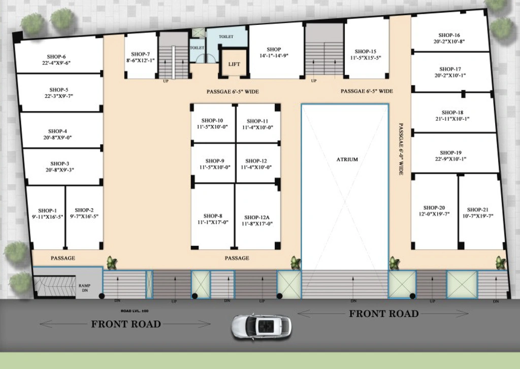 Master Plan of Commercial Ambesten Twin City Walk in Noida Extention, Greater Noida - Image 307829