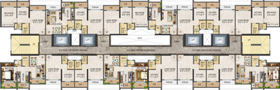 Floor Plan of Salasar Courtyard in Mira Road East, Thane - Image 22920