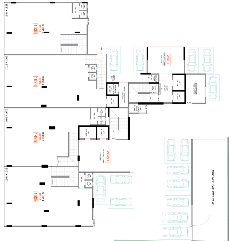 Floor Plan of Commercial Rishabraj Ceramont in Malad West, Mumbai - Image 307841