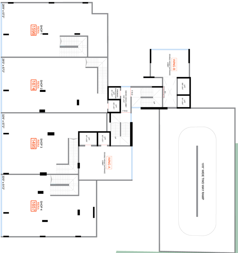 Floor Plan of Commercial Rishabraj Ceramont in Malad West, Mumbai - Image 307842