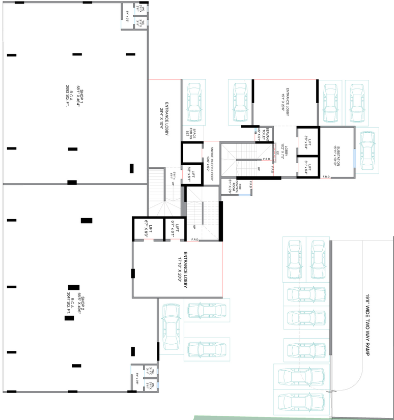 Floor Plan of Commercial Rishabraj Ceramont in Malad West, Mumbai - Image 307840