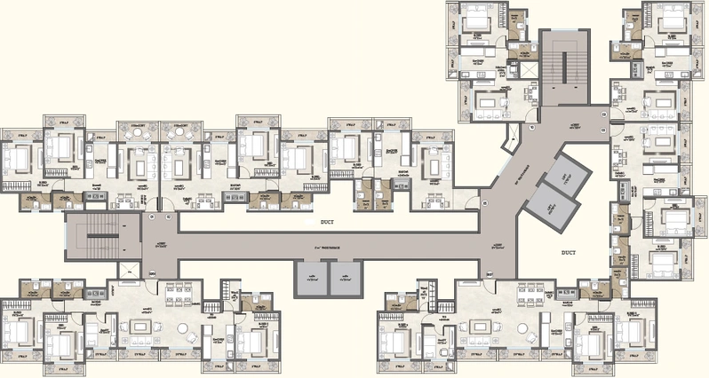 Floor Plan of Cosmos Serenity in Virar West, Palghar - Image 308154