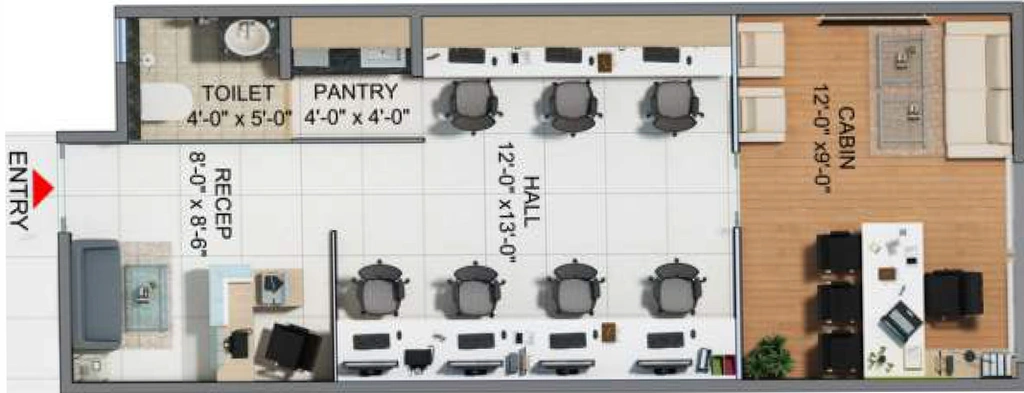 Floor Plan of Commercial VHR Winsten Park in Knowledge ParK 5, Greater Noida - Image 308797