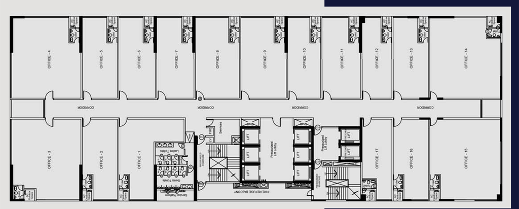 Floor Plan of Merlin The Summit in Salt Lake, Kolkata - Image 308886