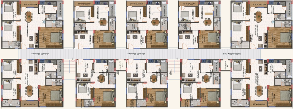 Floor Plan of SVS Sunnys Castle in Madhurawada, Visakhapatnam - Image 314385