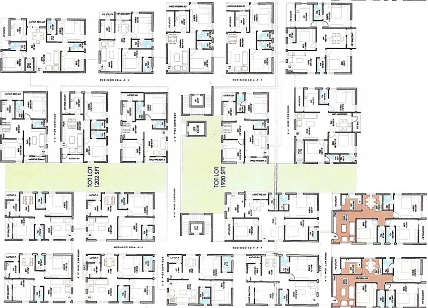 Floor Plan of KRR Lakshmi Vishnu Nivas in Aganampudi, Visakhapatnam - Image 335793