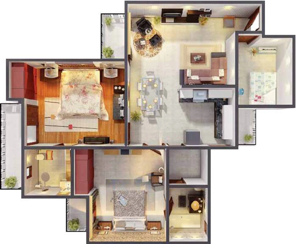 2 BHK Flat in Gaur City 1st Avenue in Sector 4, Greater Noida - Image 864265