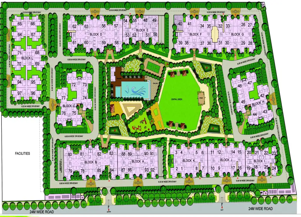Master Plan of Gaur City 1st Avenue in Sector 4, Greater Noida - Image 309403