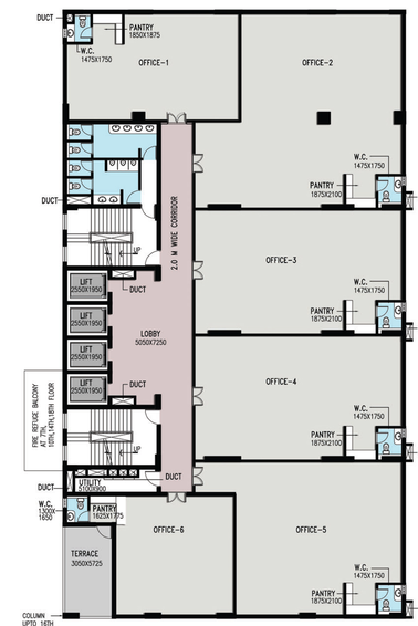 Floor Plan of Space Ergo in Salt Lake, Kolkata - Image 309422