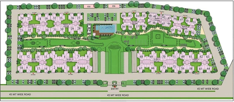 Master Plan of Gaur City 2 Sanskriti Vihar 10th Avenue in Sector 16 C, Greater Noida - Image 309445